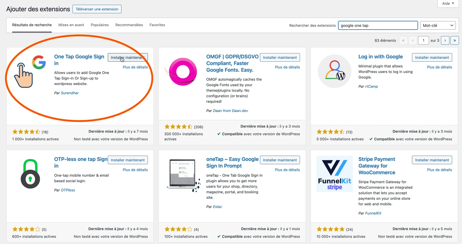 google one tap plugin