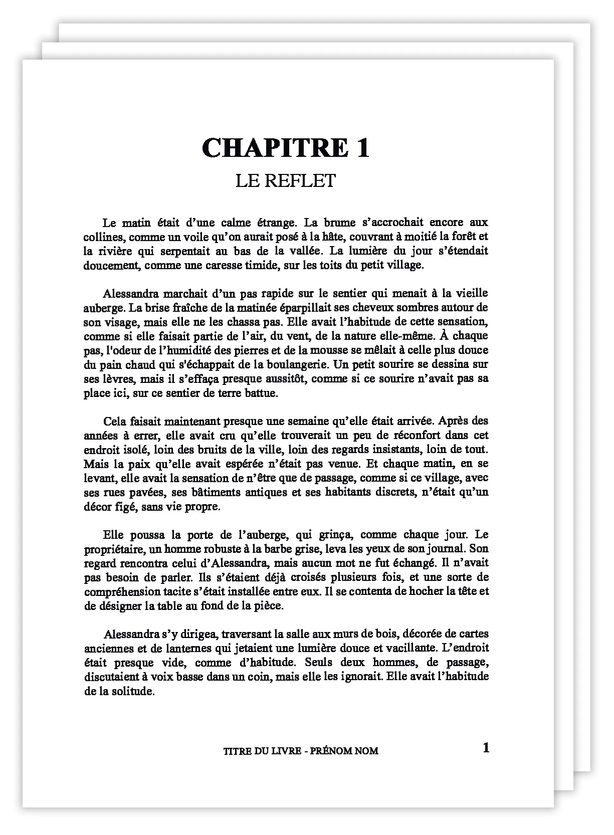 Mise en page de manuscrit